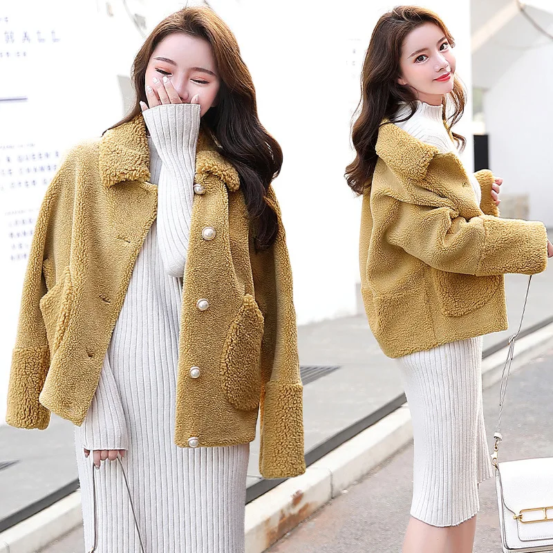 2019 Autumn And Winter New Style ke li rong Overcoat Women's Short Fur Berber Fleece Korean-style Loose-Fit Sheep Shearing Coat
2019 Autumn And Winter New Style ke li rong Overcoat Women's Short Fur Berber Fleece Korean-style Loose-Fit Sheep Shearing Coat