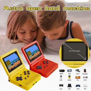 Retro Open Hand Machine Portable Retro Handheld Game Console with 3.0 Inch HD LCD Screen for Children Gift Game Accessories
Retro Open Hand Machine Portable Retro Handheld Game Console with 3.0 Inch HD LCD Screen for Children Gift Game Accessories