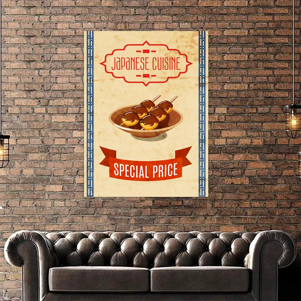 Japanese Cuisine Poster Canvas Hd Prints Special Price Meatballs Pictures Wall Art Painting Home Decor Modular For Living Room | Дом и сад