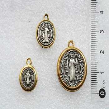 30 Pieces / Two-color Benedict Honor Amulet Cross Smqlivb Religious Keychain Pendant Amulet Pendant Alloy Handmade DIY Jewel
30 Pieces / Two-color Benedict Honor Amulet Cross Smqlivb Religious Keychain Pendant Amulet Pendant Alloy Handmade DIY Jewel