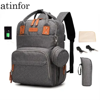 atinfor Brand 5pcs/set Waterproof USB Mummy Bag Multifunctional Maternity Mother Nappy Bagpack Pacifier Bag
atinfor Brand 5pcs/set Waterproof USB Mummy Bag Multifunctional Maternity Mother Nappy Bagpack Pacifier Bag