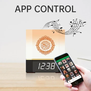Bluetooth Quran Speaker LED Night Light Smart APP Control AZAN Digital Clock 667A
Bluetooth Quran Speaker LED Night Light Smart APP Control AZAN Digital Clock 667A