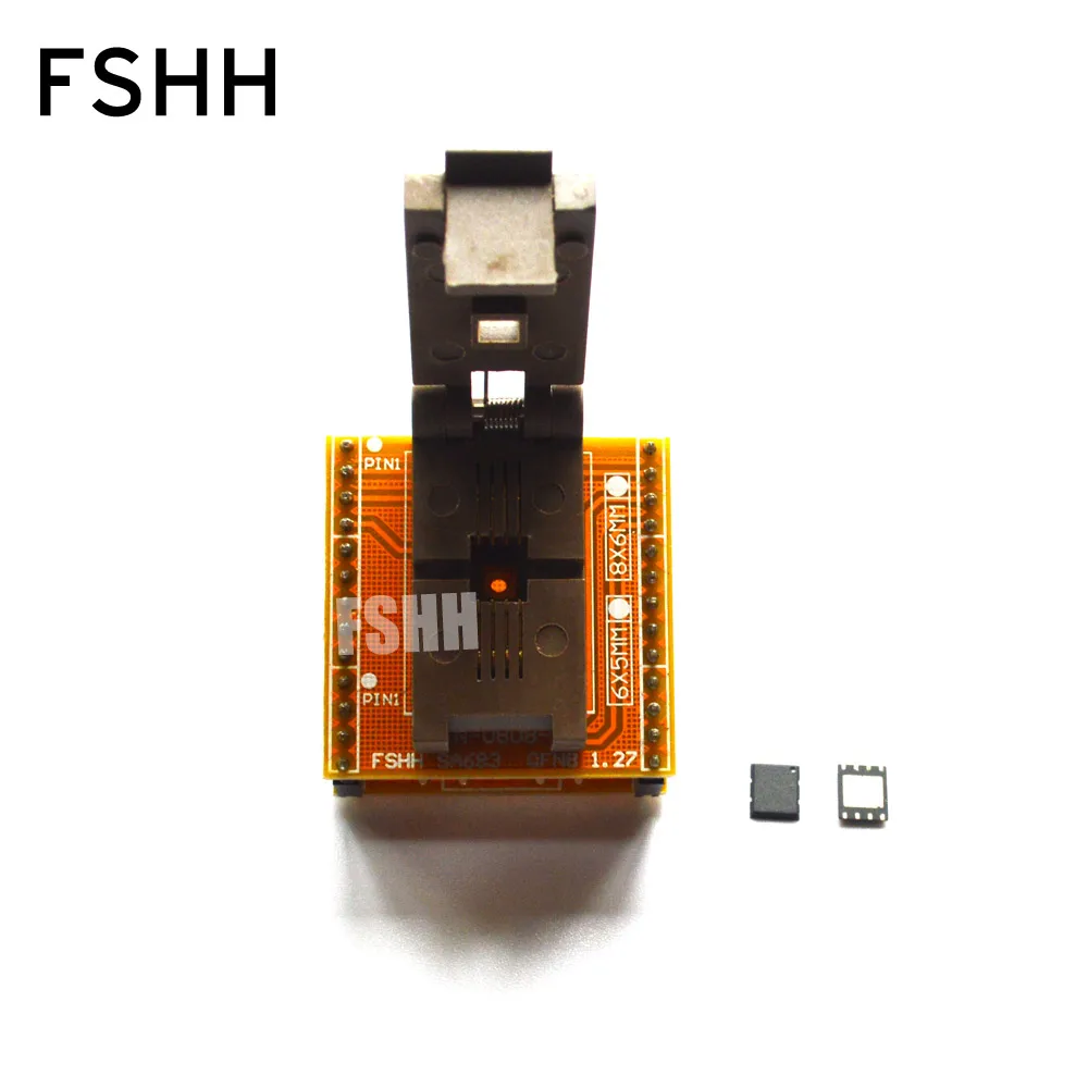 QFN-0808-01 адаптер QFN8/D8 WSON8-DIP8 программирующий адаптер DFN5x6A-8 тестовая розетка
QFN-0808-01 адаптер QFN8/D8 WSON8-DIP8 программирующий адаптер DFN5x6A-8 тестовая розетка