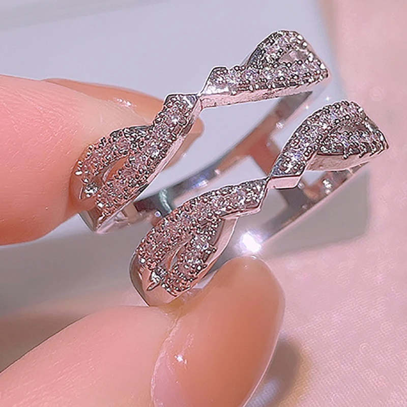 2021 NEW Trend Crossover Double Layer Silver Ring Woman S925 Real Broken Diamond Engagement Christmas Gift Drop Shipping
2021 NEW Trend Crossover Double Layer Silver Ring Woman S925 Real Broken Diamond Engagement Christmas Gift Drop Shipping