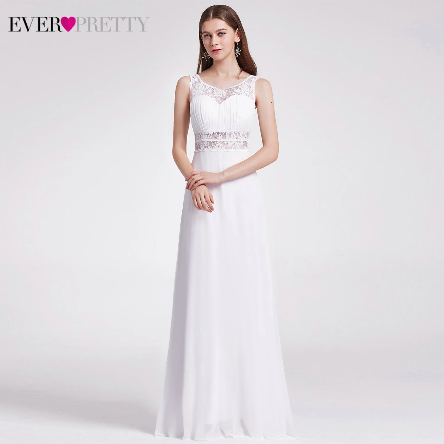 Elegant Lace Evening Dresses Ever Pretty EP08741 A-Line O-Neck Backless See-Through Chiffon Evening Gowns Vestidos De Festa
Elegant Lace Evening Dresses Ever Pretty EP08741 A-Line O-Neck Backless See-Through Chiffon Evening Gowns Vestidos De Festa