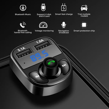 Aux Modulator Bluetooth Handsfree Car Kit Car Audio MP3 Player With 3.1A Quick Bluetooth Accessori Auto Car MP3 Player
Aux Modulator Bluetooth Handsfree Car Kit Car Audio MP3 Player With 3.1A Quick Bluetooth Accessori Auto Car MP3 Player