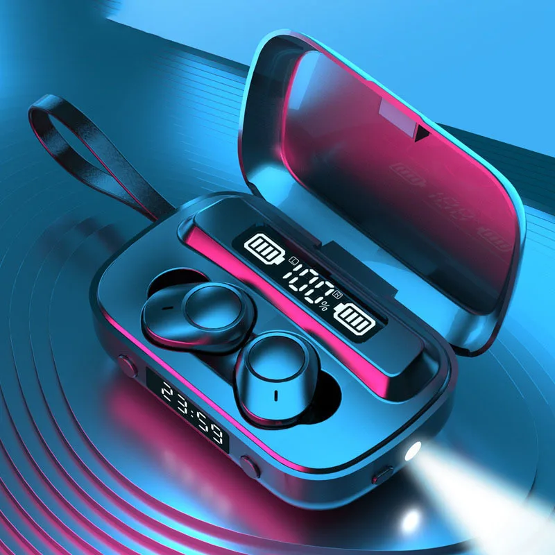 TWS Bluetooth Headset Wireless HD English Customized LED Digital Display Bluetooth 5.0 Mini Sport Earplugs with Lighting
TWS Bluetooth Headset Wireless HD English Customized LED Digital Display Bluetooth 5.0 Mini Sport Earplugs with Lighting