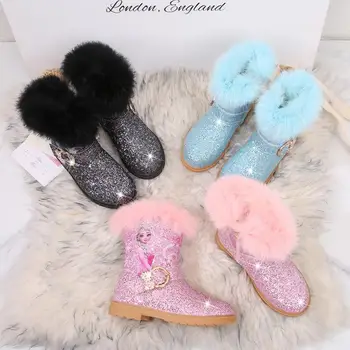 Disney Girls Middle Tube Boots Princess Edition Children's Mid-calf Fashion Boots Tassel Sequin Winter Kids Shoes For Snow Boots
Disney Girls Middle Tube Boots Princess Edition Children's Mid-calf Fashion Boots Tassel Sequin Winter Kids Shoes For Snow Boots