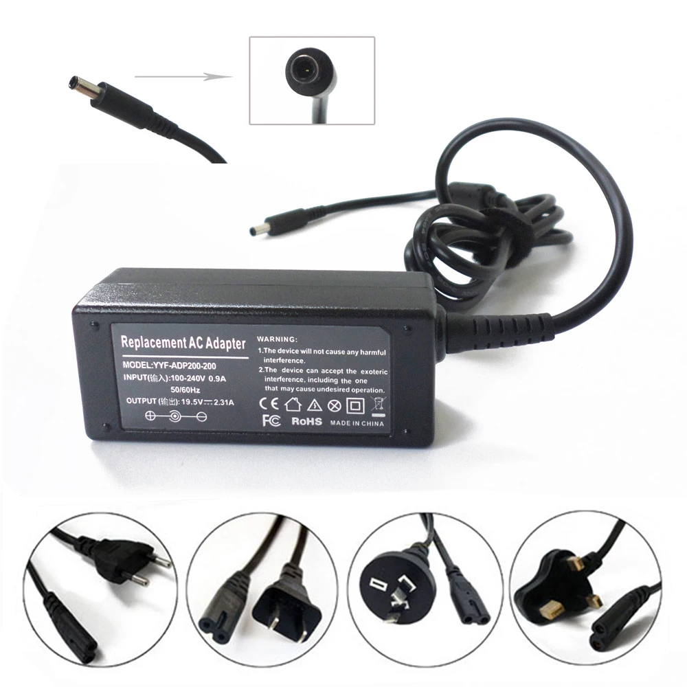 

New 19.5V 2.31A 45W Laptop AC Adapter Power Supply Cord Battery Charger For Dell XPS 13 3RG0T PA-1450-66D1 312-1307 0285K 00285K