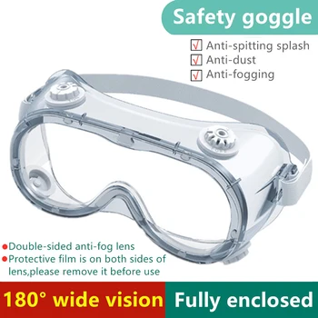 Anti Fog Clear Safety Goggles Windproof Dustproof Liquid Splash-proof Working Glasses Impactproof Transparent Protective Visors
Anti Fog Clear Safety Goggles Windproof Dustproof Liquid Splash-proof Working Glasses Impactproof Transparent Protective Visors