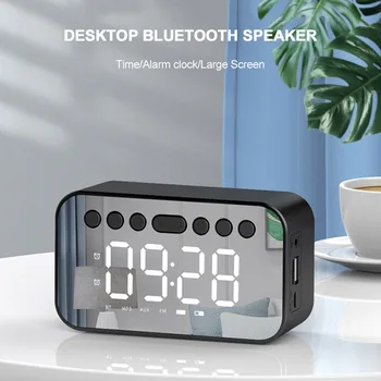 Portable Bluetooth Speaker Super Bass Wireless Stereo Speakers Support TF AUX mirror Alarm Clock FM Radio for Phone Computer
Portable Bluetooth Speaker Super Bass Wireless Stereo Speakers Support TF AUX mirror Alarm Clock FM Radio for Phone Computer