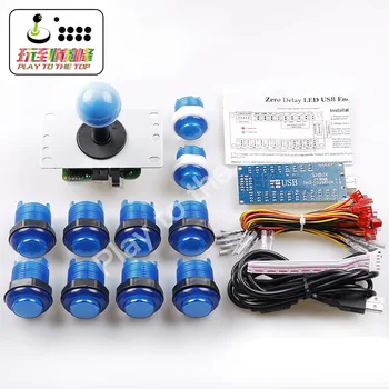 LED Illuminated Arcade DIY Parts Zero Delay LED USB Encoder + 5Pin 8way Joystick + 10x LED Illuminated Push Buttons for USB Mame
LED Illuminated Arcade DIY Parts Zero Delay LED USB Encoder + 5Pin 8way Joystick + 10x LED Illuminated Push Buttons for USB Mame