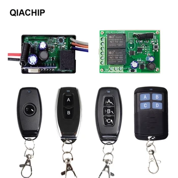 QIACHIP 433 Mhz Universal Wireless Remote Control Switch DC 24V 12V 2CH 1CH Relay Receiver Module and RF Transmitter controller
QIACHIP 433 Mhz Universal Wireless Remote Control Switch DC 24V 12V 2CH 1CH Relay Receiver Module and RF Transmitter controller