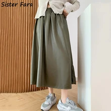 Sister Fara Spring High Waist Half Skirt Women Spring Loose Casual Mid-Calf Skirt New Ladies Autumn Straight Knee-Length Skirts
Sister Fara Spring High Waist Half Skirt Women Spring Loose Casual Mid-Calf Skirt New Ladies Autumn Straight Knee-Length Skirts