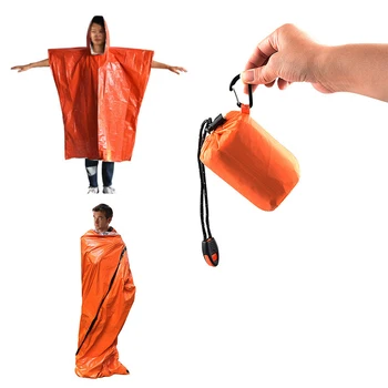 Outdoor Camping First Aid Sleeping Bag with Warm Raincoat Emergency Rescue Keep Warm Two-Piece Set with Storage Bag for Camping
Outdoor Camping First Aid Sleeping Bag with Warm Raincoat Emergency Rescue Keep Warm Two-Piece Set with Storage Bag for Camping