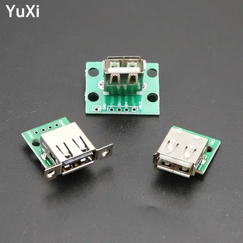 

YuXi 3PCS USB 2.0 Type A Female USB To DIP 2.54MM PCB Test Board Adapter Converter USB Connector For Arduino Electronic test