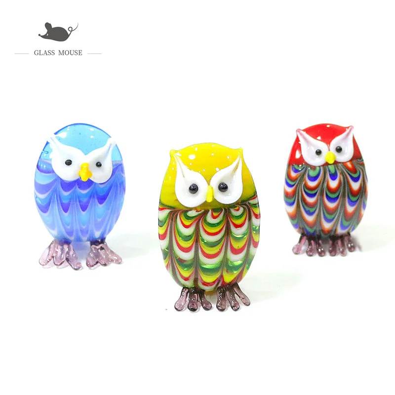 New Flat Body Handmade Glass Owl Tiny Figurine Cute Vivid Animal Mini Craft Ornament Home Desk Decor Holiday Xmas Gifts For Kids
New Flat Body Handmade Glass Owl Tiny Figurine Cute Vivid Animal Mini Craft Ornament Home Desk Decor Holiday Xmas Gifts For Kids
