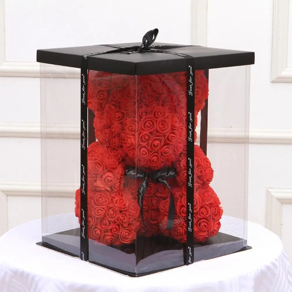 30.5x30.5x40CM 2019 Transparent Empty Gift Box for Artificial Teddy Bear Rose Flower Gifts Box Women Plush Bear Rabbit Gift
30.5x30.5x40CM 2019 Transparent Empty Gift Box for Artificial Teddy Bear Rose Flower Gifts Box Women Plush Bear Rabbit Gift