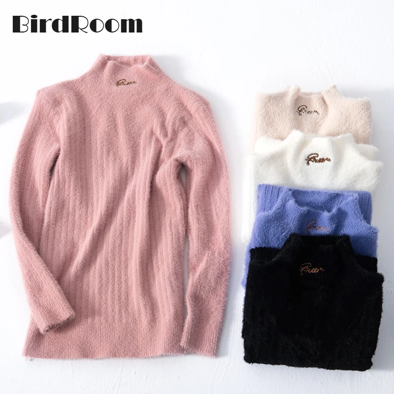Fashion Autumn Winter Warm Mohair Elastic Turtleneck Knitwear Female Pullover Long Sleeve Casual Sweater Knitted Tops
Fashion Autumn Winter Warm Mohair Elastic Turtleneck Knitwear Female Pullover Long Sleeve Casual Sweater Knitted Tops