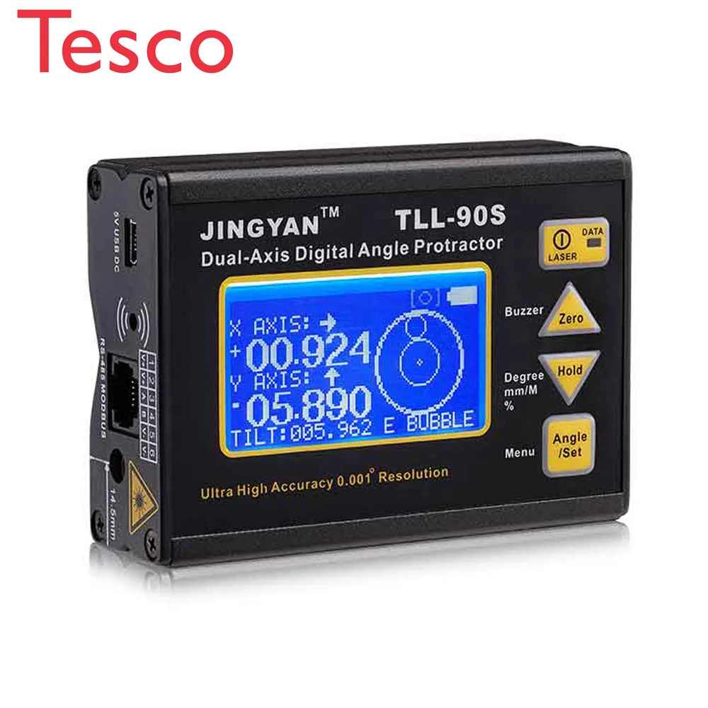 High Precision Digital Laser Level Inclinometer Fine Angle Protractor Angle Meter 0.005 Professional Dual-axis with LCD Display
High Precision Digital Laser Level Inclinometer Fine Angle Protractor Angle Meter 0.005 Professional Dual-axis with LCD Display