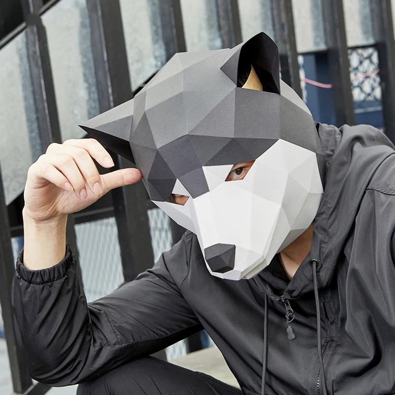 Paper DIY Siberian husky Dog Model Mask material manual creative Head Mask Party Masquerade show props lovely hand made Gift
Paper DIY Siberian husky Dog Model Mask material manual creative Head Mask Party Masquerade show props lovely hand made Gift