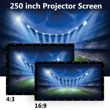 250inch 150inch Projector Screen 4:3 HD Projector Display Screen Football Home Theater Indoor Film Movie Projektor
250inch 150inch Projector Screen 4:3 HD Projector Display Screen Football Home Theater Indoor Film Movie Projektor