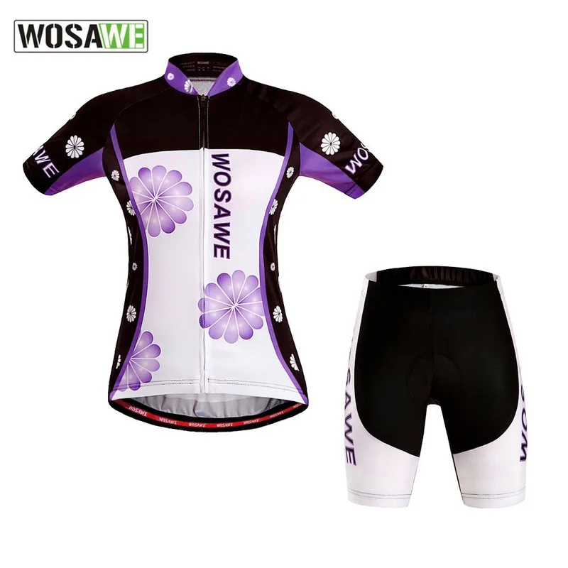 WOSAWE 4 Colors Women's Cycling Clothing Set Short Sleeve Cycle Road Mountain Bike Bicycle Jersey Set with Shockproof Gel Pad
WOSAWE 4 Colors Women's Cycling Clothing Set Short Sleeve Cycle Road Mountain Bike Bicycle Jersey Set with Shockproof Gel Pad