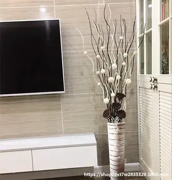Style Branch Dried Flower Flower Arrangement Set Entrance Vase Living Room European Style Willow Floor Showcase Mikie Decoration
Style Branch Dried Flower Flower Arrangement Set Entrance Vase Living Room European Style Willow Floor Showcase Mikie Decoration