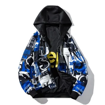 Mens Casual Camouflage Hoodie Double-sided Jacket 2019 New Autumn Print Clothes Men's Hooded Letter Printing Windbreaker 5XL
Mens Casual Camouflage Hoodie Double-sided Jacket 2019 New Autumn Print Clothes Men's Hooded Letter Printing Windbreaker 5XL