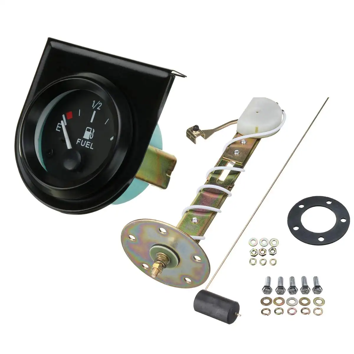 2" 52mm Fuel Level Gauge With Sensor Meters Gauges White LED Light Oil float Auto Replacement Parts | Автомобили и мотоциклы
