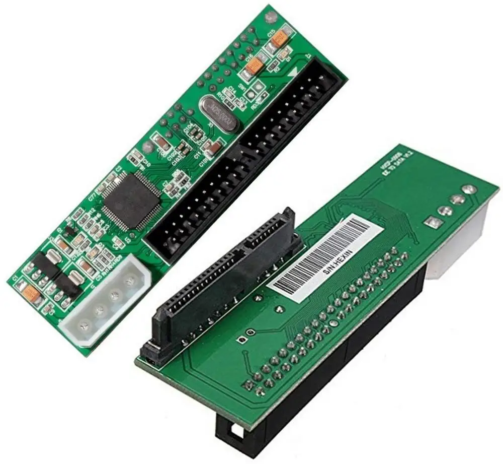 2.5 inch SATA to 3.5 inch IDE Adapter, 2.5 or 3.5 Inch HDD or SSD SATA Hard Drive to 40 Pin 3.5 Inch PATA Desktop Converter Card
2.5 inch SATA to 3.5 inch IDE Adapter, 2.5 or 3.5 Inch HDD or SSD SATA Hard Drive to 40 Pin 3.5 Inch PATA Desktop Converter Card