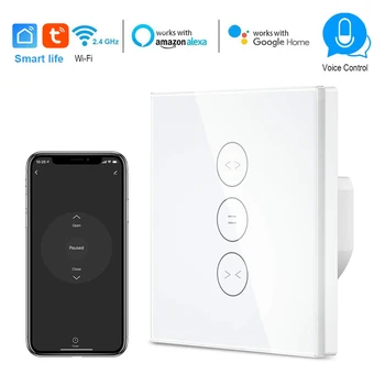 Smart life WiFi Smart Curtain Switch timing Control Switch Compatible with Alexa and Google IFTTT for Roller Shutter Motor Door
Smart life WiFi Smart Curtain Switch timing Control Switch Compatible with Alexa and Google IFTTT for Roller Shutter Motor Door