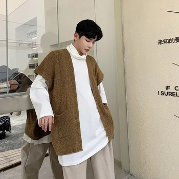 2019 Autumn And Winter Version Of The European And American Style Loose Solid Color Knitted Sleeveless Casual Sweater
2019 Autumn And Winter Version Of The European And American Style Loose Solid Color Knitted Sleeveless Casual Sweater