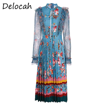 Delocah Women Autumn Fashion Designer Party Midi Dress Ruffles Lace Bow Flare Sleeve Floral Print Ladies Bodycon Pleated Dresses
Delocah Women Autumn Fashion Designer Party Midi Dress Ruffles Lace Bow Flare Sleeve Floral Print Ladies Bodycon Pleated Dresses