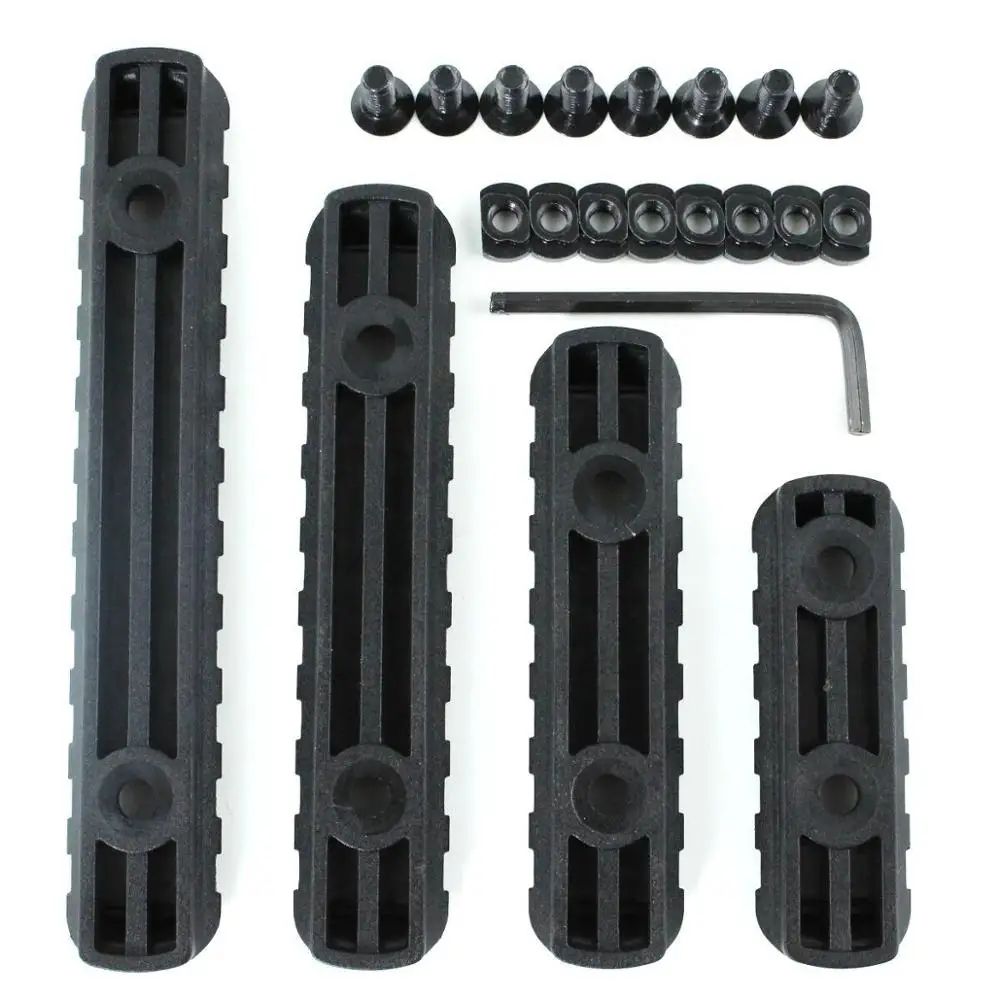 TOtrait 4 pcs/set Tactical Airsoft Polymer Picatinny Rail M-LOK for MOE Handguard Laser Scope Hunting accessories
TOtrait 4 pcs/set Tactical Airsoft Polymer Picatinny Rail M-LOK for MOE Handguard Laser Scope Hunting accessories