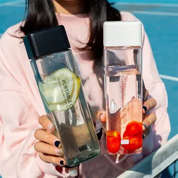 Plastic Water Cup Creative Portable Transparent Portable Plastic Cup Personality Square Cup 480ml Practical
Plastic Water Cup Creative Portable Transparent Portable Plastic Cup Personality Square Cup 480ml Practical