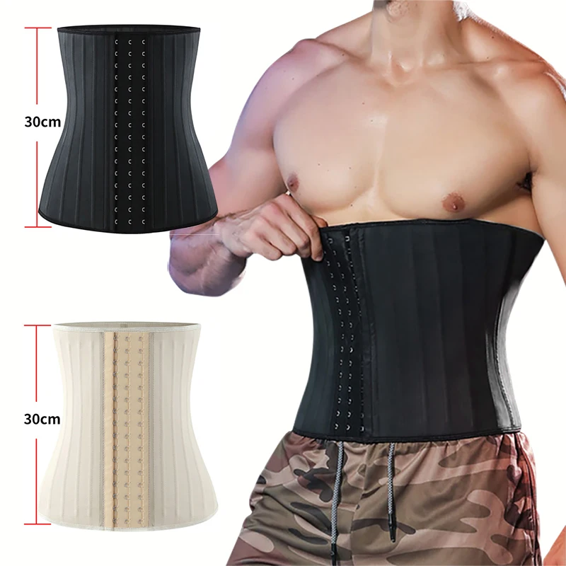 Размера плюс латексный пояс для талии фитнес-тренажер мужской XS-6XL Body Shaper Shapewear