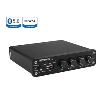 AIYIMA 5.0 Bluetooth Sound Amplifier TPA3116D2 HiFi Amplifiers 4 Channel 50Wx4 Home Theater Speaker Amplificador Audio Power Amp
AIYIMA 5.0 Bluetooth Sound Amplifier TPA3116D2 HiFi Amplifiers 4 Channel 50Wx4 Home Theater Speaker Amplificador Audio Power Amp