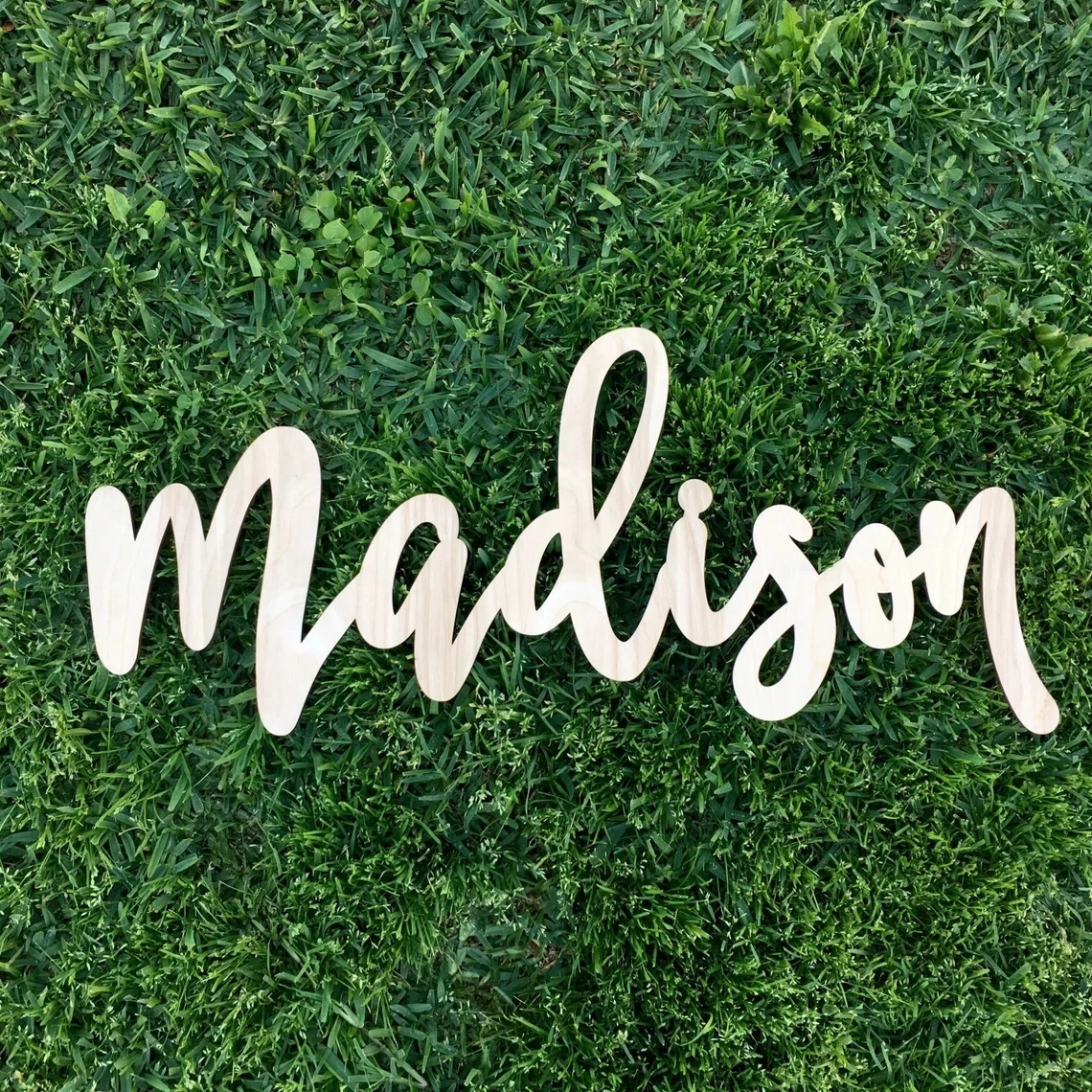 Personalized Name Sign Custom Wooden Laser Cut Backdrop Nursery Unique | Дом и сад