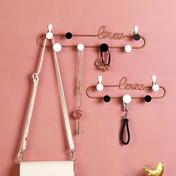 Simple Design Round Dots "love" Letter Key Hook Holder Home Entrance Multifunction Sundries Storage Hanging Shelf Home Wall Deco
Simple Design Round Dots "love" Letter Key Hook Holder Home Entrance Multifunction Sundries Storage Hanging Shelf Home Wall Deco