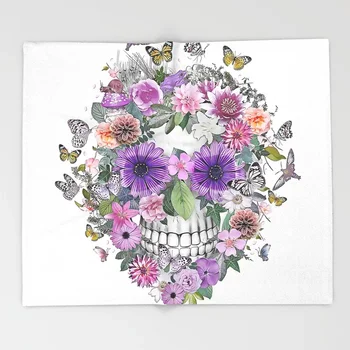 Sugar Skull Blanket Cool Design Flower Skull Fleece Blankets and Throw Blanket for Beds Christmas Decorations for Home
Sugar Skull Blanket Cool Design Flower Skull Fleece Blankets and Throw Blanket for Beds Christmas Decorations for Home