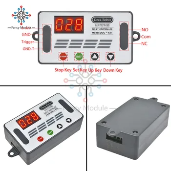 DC 12V Delay Timer Relay 3 Bits Digital Tube LED Display 4 Control Switch Delay Timer Relay with Case for Car
DC 12V Delay Timer Relay 3 Bits Digital Tube LED Display 4 Control Switch Delay Timer Relay with Case for Car