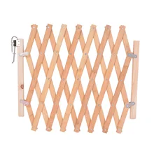 Corralito retráctil para cercas de bambú para perros, puerta de seguridad para bebés, mascotas, puerta de madera para escaleras, puerta de aislamiento para mascotas, sala interior(China)