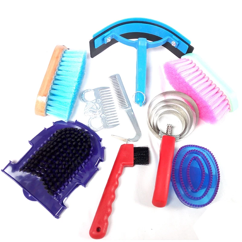 9Pcs Horse Beauty Tool Set Cleaning Tool Kit Mane Tail Comb Massage Curry Brush Sweat Scraper Hoof Pick Curry Comb Scrubber Comb
9Pcs Horse Beauty Tool Set Cleaning Tool Kit Mane Tail Comb Massage Curry Brush Sweat Scraper Hoof Pick Curry Comb Scrubber Comb
