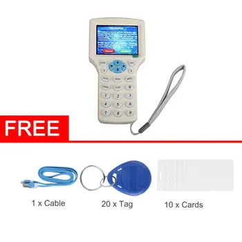 English 10 frequency RFID Card Nfc Reader WriterModule copy M1 13.56MHZ encrypted Duplicator Programmer USB NFC UID Tag Key Card
English 10 frequency RFID Card Nfc Reader WriterModule copy M1 13.56MHZ encrypted Duplicator Programmer USB NFC UID Tag Key Card