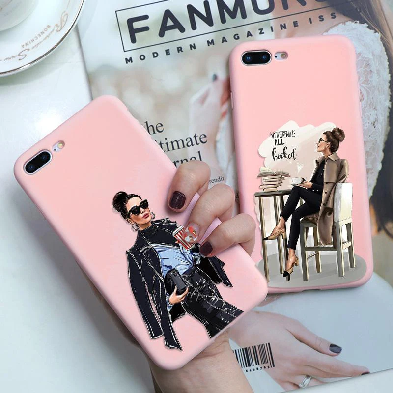 Gril Boss Fashion Black Brown Hair Baby Mom Fundas For OPPO F5 Soft TPU Coffee Pink Matte Cover For Oneplus 7 5T 6 6T 7 Pro Case
Gril Boss Fashion Black Brown Hair Baby Mom Fundas For OPPO F5 Soft TPU Coffee Pink Matte Cover For Oneplus 7 5T 6 6T 7 Pro Case