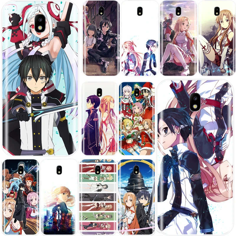 Sword Art Online SAO Anime Manga P Cover TPU Phone Case For Samsung Galaxy J4 J5 J6 J8 2018 J3 J7 2017 J7MAX 2016 J3PRO | Мобильные