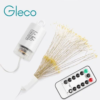 120/198 Leds Fireworks Fairy Copper String Light Warm White With 8 Modes Remote Control For Outdoor Garden Christmas Decoration 
120/198 Leds Fireworks Fairy Copper String Light Warm White With 8 Modes Remote Control For Outdoor Garden Christmas Decoration