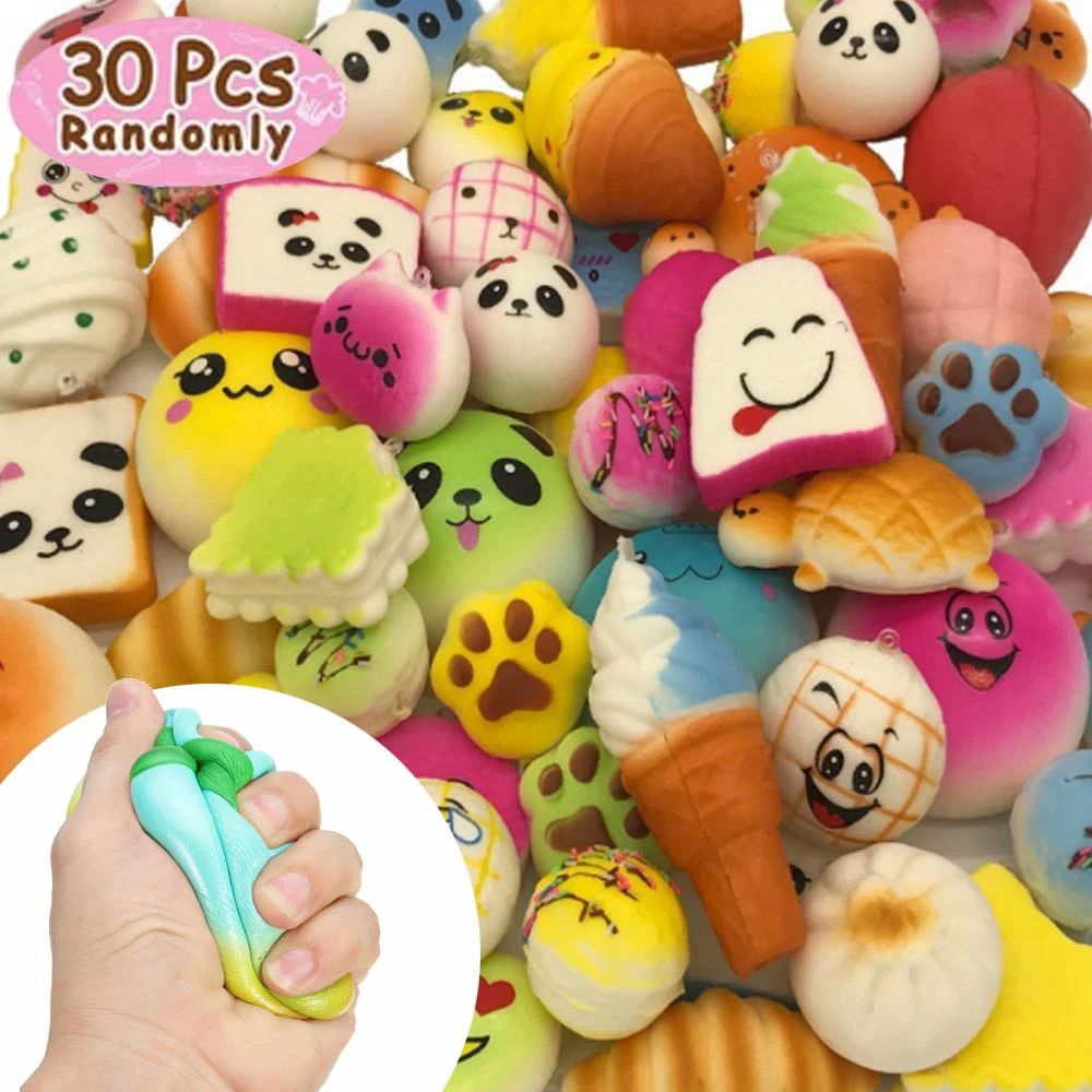 30Pcs/Set Soft Squishy Bread Cake Toy Cute Jumbo Squishy Key Rising Wipes Squeeze Anti-stress Toys Kawaii Phone Straps Squishies
30Pcs/Set Soft Squishy Bread Cake Toy Cute Jumbo Squishy Key Rising Wipes Squeeze Anti-stress Toys Kawaii Phone Straps Squishies
