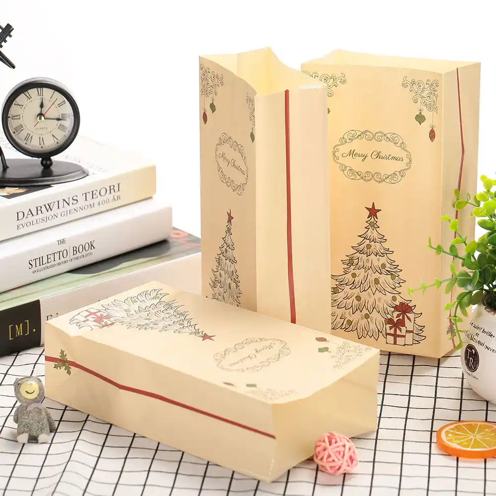 paper gift bag party decor christmas festival home supplies